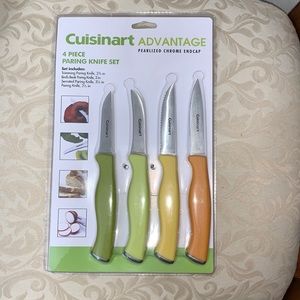 Cuisinart 4 Pc Paring Knife Set Fun Colors